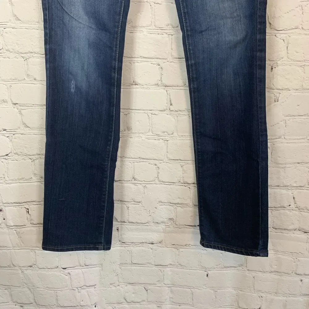 AG Adriano Goldschmied Dark Wash Straight Leg Size 28R
